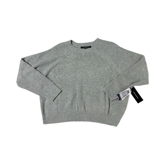 French Connection Women's Embellished Grey Sweater Size XXL - Picture 8 of 12
